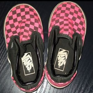 Toddler checkered Vans